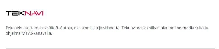 Teknavi on Suomalainen autoiluohjelma